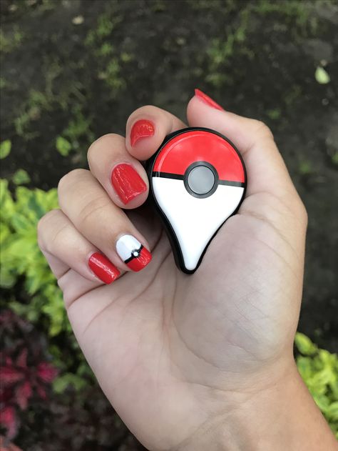 Simple Pokemon Nails, Pokemon Manicure, Pokemon Nails Easy, Pokemon Nails Designs, Cosplay Claws, Pokemon Nail Art, Pokemon Nails, Pokémon Party, Pokemon Birthday Party