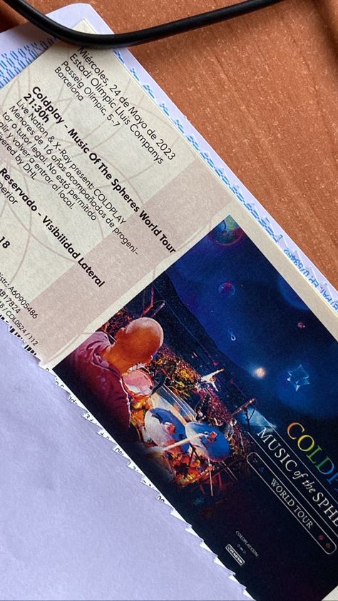 Coldplay Tickets, Coldplay, Digital Publishing, I Got This, Concert, Book Cover, Books, Art