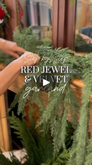 165 reactions · 26 comments | Redoing our mantel at the shop for Christmas! 🎄✨

And we made sure to show the process step by step (including making the bows!) 🤩🎀

Easy to recreate in your home on your mantel, staircase, entryway, and more!

✨COMMENT “RED” TO SHOP THE LOOK✨

#red #christmas #rustic #garland #mantel #fireplace #staircase #homedecor #christmasdecor #hoskinsintheflat #historicdowntownclinton #clintontn #shopsmall #knoxvilletn #ribbon #bow #christmasbow | 𝐇𝐨𝐬𝐤𝐢𝐧𝐬 𝐢𝐧 𝐭𝐡𝐞 𝐅𝐥𝐚𝐭 Ribbon On Mantel Garland, Fireplace Staircase, Rustic Garland, Mantel Fireplace, Christmas Rustic, Christmas Mantle Decor, Red Jewel, Christmas Mantel Decorations, Christmas Mantle