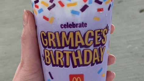 Diy Grimace Shake Recipe, Grimace Shake Recipe Diy, Homemade Grimace Milkshake, Grimace Shake Copycat, Mcdonald’s Grimace Shake Recipe, Mcdonalds Grimace Milkshake, Grimmish Shake, Grimace Milkshake Recipe, Grimes Shake Mcdonald's Recipe