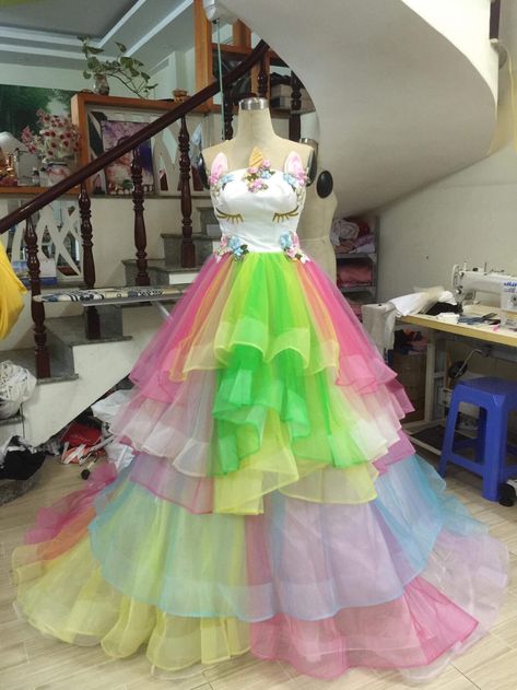 Unicorn Ballgown Disney Costume Unicorn Dress Color - Etsy Costume Unicorn, Disney Costume, Womens Costumes, Unicorn Dress, Disney Costumes, Women's Costumes, Tulle Skirt, Ball Gowns, Vietnam