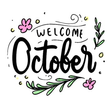 Welcome October Month, Welcome October Images, Month Lettering, October Lettering, October Clipart, Hello October Images, October Images, Welcome October, October Month