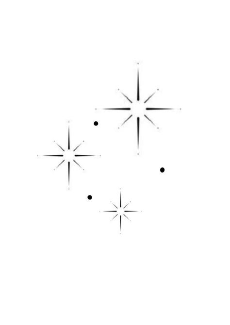 Sparkling Star Tattoo, Star Flash Tattoo, Star Line Drawing, Star Tattoo Stencil, Sparkle Tattoo Design, Unique Star Tattoos, Sparkle Tattoo Ideas, Ster Tattoo, Black And White Flower Tattoo