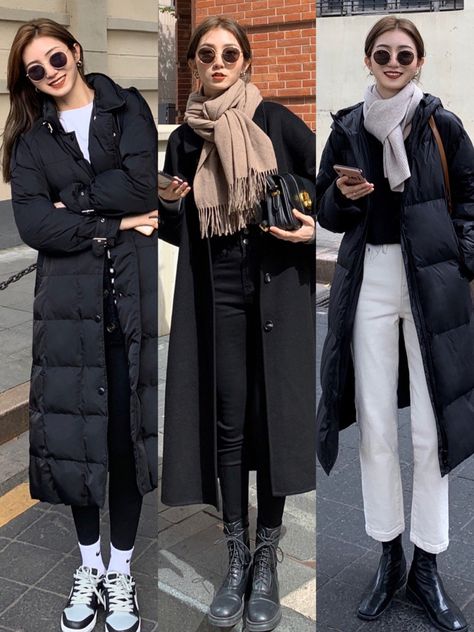 Japanese Winter Fashion 2022, Japanese Woman Outfits Casual, Below Zero Weather Outfit, Seoul Style Outfits, Seoul Outfits Winter, Winter Outfits Japan Street Style, Korea Outfit Winter, Seoul Winter Fashion, Japan Travel Outfit Winter