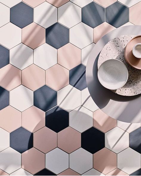 Navy Bathroom, Hex Tile, Bathroom Shower Walls, Downstairs Toilet, Kitchen Wall Tiles, Hexagon Tiles, Colour Combos, Bathroom Floor Tiles, Porcelain Flooring