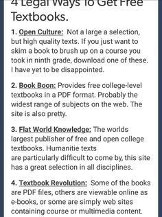 Planning School, Free Textbooks, College Life Hacks, College Survival, High School Hacks, College Advice, Study Hacks, Student Hacks, Hacks For School