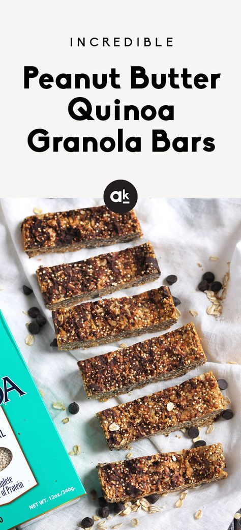 Peanut Butter Quinoa, Apricot Balls, Quinoa Granola Bars, Quinoa Bars, Quinoa Granola, Healthy Granola Bars, Healthy Eating Snacks, Super Snacks, Ambitious Kitchen