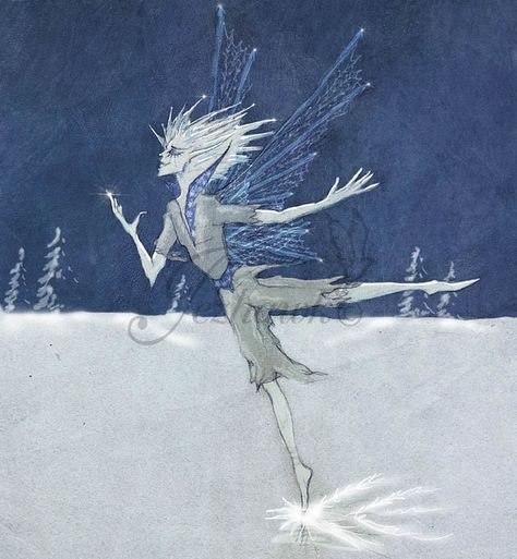 Jack Frost Jack Frost Movie, Jack Frost Drawing, Frost Drawing, Iced White Mocha, Fairy Illustration, Fairytale Illustration, Snow Queen, Arte Fantasy, Moon Goddess