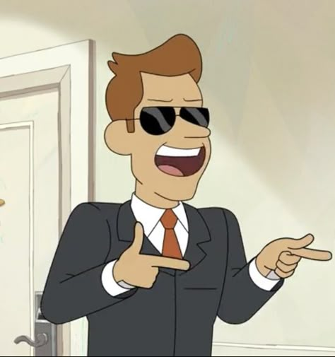 Brett from inside job with sunglasses doing finger guns Brett Inside Job, Kinnie Bingo, Cool Guy, Inside Job, Bingo, Tumblr Blog, Tumblr