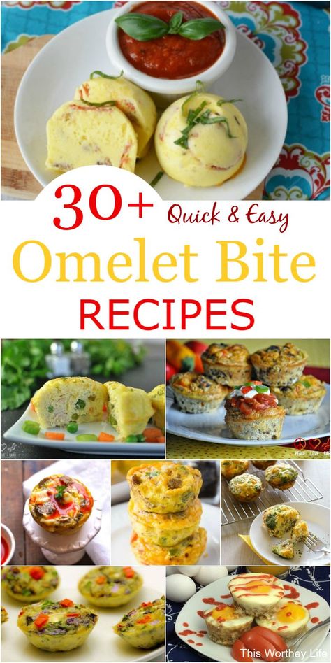 Omelette Bites Mini Omelets, Mini Breakfast Omelets, Omlet Bites Breakfast Ideas, Bariatric Egg Bites, Omelette Bites Recipe, Omlet Bites, Breakfast Bites Make Ahead, Omelet Bites Recipe, Dash Egg Bite Maker Recipes