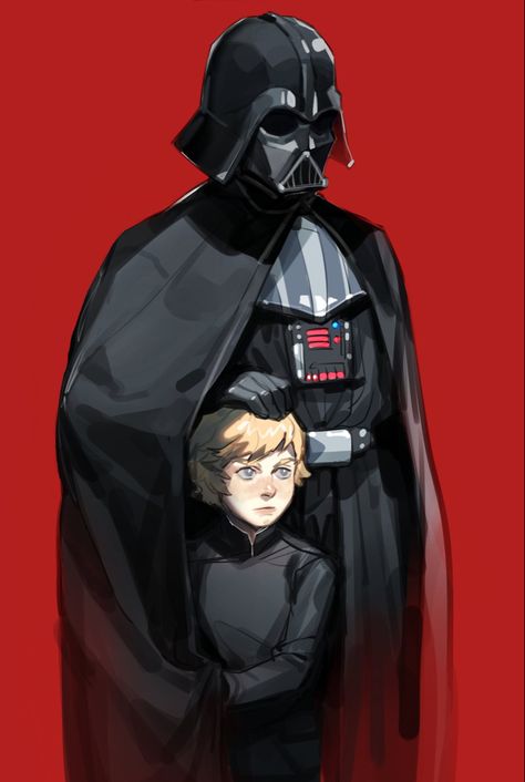 Darth Vader And Luke, Vader And Luke, Anakin Vader, Dark Vador, Star Wars Anakin, Star Wars Drawings, Star Wars 2, Star Wars Comics, Star Wars Artwork