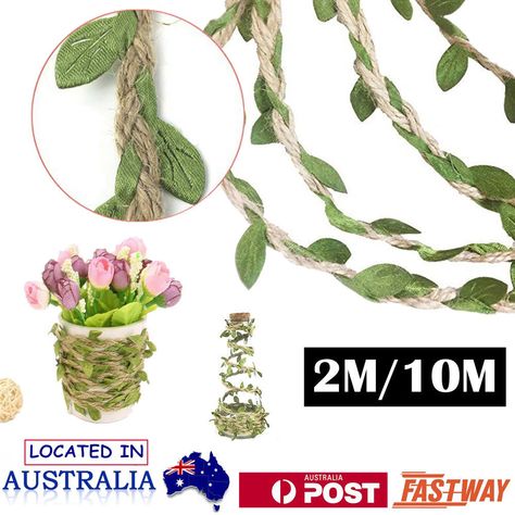 2M/10M Jute Hessian Burlap Leaf Ribbon Twine Rustic String Cord Rope Leaves AU Leaf Ribbon, Cool Instagram Pictures, Instagram Pictures, Hoop Wreath, Engagement Party, Geography, Twine, Burlap, Ribbon