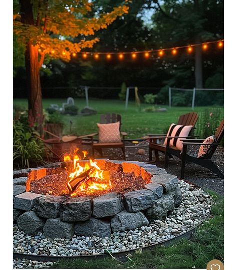 Nice Fire Pit Areas, Fire Pit Ideas, Natural Fire Pit, In Ground Fire Pit, Camping Fire Pit, Bonfire Pits, Desert Backyard, Outdoor Fire Pit Area, Outdoor Fire Pit Designs