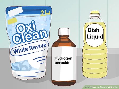 How To Clean White Hats, How To Clean A White Hat, White Church Hats, Remove Yellow Stains, White Baseball Hat, Cleaning Fabric, Dish Brush, White Baseball Cap, Wine Stains