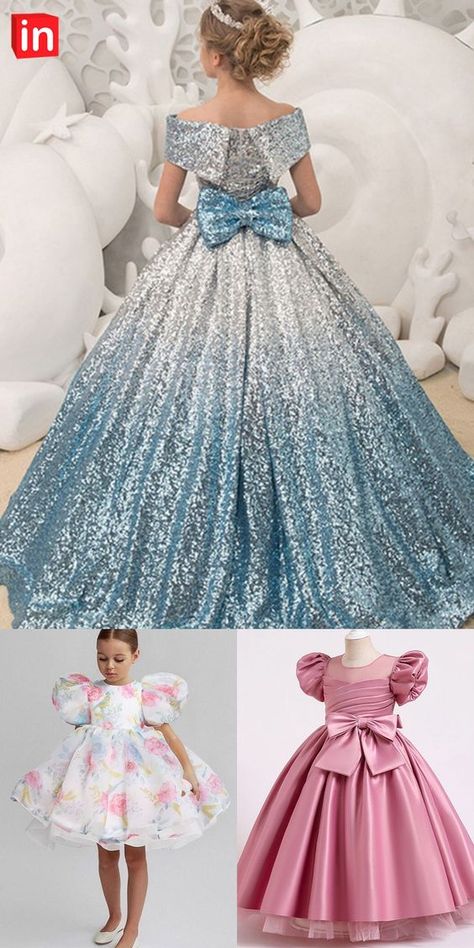 Kids Little Girls' Off Shoulder Dress Gradient Sequin Solid Colored A Line Dress Party Special Occasion Birthday Sequins Lace Ruched Maxi Short Sleeve Elegant Princess Beautiful Dresses 3-12 Years Dresses For Kids 7-8, Birthday Dress For Girls Kids, Kids Party Dresses Birthday, Kids Birthday Dress For Girl, Birthday Gowns For Kids, Princess Gown For Kids, Princess Dresses Kids Birthday Parties, Kids Lace Dress, Kids Gowns