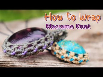 Tutorial Macramé, Knot Macrame, Witch Garden, Jewellery Pendant, How To Wrap, Rag Rugs, Macrame Knot, Weaving Projects, Macrame Tutorial