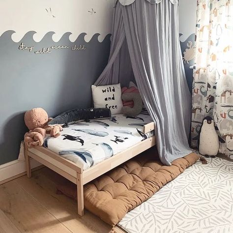 Under The Sea Bedroom Ideas Boys, Ocean Boys Room, Ocean Themed Boys Room, Ocean Theme Kids Room, Toddler Ocean Room, Ocean Themed Kids Room, Ocean Toddler Room, Kids Ocean Bedroom, Ocean Bedroom Kids