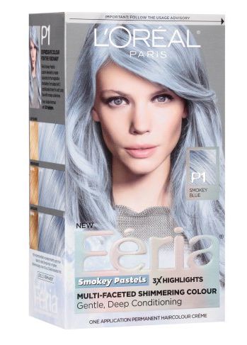 L'Oréal Paris Feria Smokey Pastels Pretty Gray Hair, Loreal Paris Feria, Silver Hair Dye, Pastel Blue Hair, Loreal Hair, Balayage Ombré, Light Blonde Hair, Silver Hair Color, Silver Grey Hair