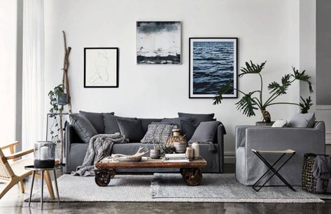 Coastal Industrial Decor, Modern Industrial Living Room, Coastal Industrial, Modern Industrial Interior, Interior Industrial, Industrial Home Design, Coastal Bedroom Decorating, Coastal Interiors Design, Industrial Livingroom