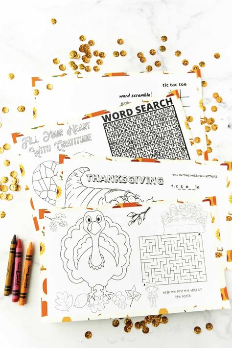 Free printable Thanksgiving placemats for kids that are perfect for preschool, elementary school, or really any age kids! Coloring, games, and more! Free Printable Thanksgiving Placemats, Printable Thanksgiving Placemats, Placemats For Kids, Fun Thanksgiving Games, Free Printable Thanksgiving, Coloring Games, Free Thanksgiving Printables, Coloring Placemats, Thanksgiving Placemats