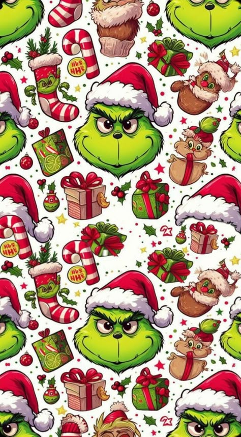 Grinch Christmas Art, Christmas Grinch Wallpaper, The Grinch Wallpaper, Natal Wallpaper, Immagini Grinch, Christmas Wallpapers For Iphone, Grinch Wallpaper, Cute Christmas Backgrounds, Holiday Iphone Wallpaper