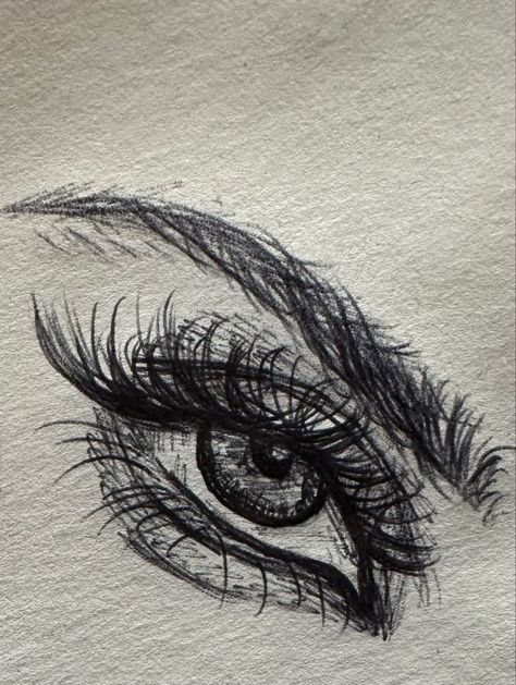 Pen Eyes Drawing, Beautiful Eye Drawing Sketches, Eye Drawing Pen Ink, Indie Drawings Eyes, Eye Drawing Ballpoint Pen, A4 Drawings Art, Eye Doodles Aesthetic, Small Pen Sketches Easy, Eye Drawing In Pen