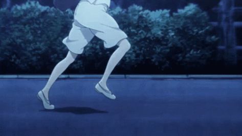 Running Anime, A Silence Voice, Rain Gif, Running Gif, Random Gif, Animation Tutorial, Animation Reference, A Silent Voice, Girl Running