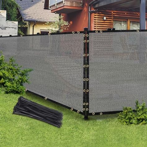 Gray 6FT X 50FT Outdoor Privacy Screen Fence & Mesh Shade Net Cover, Ideal for Garden and Backyard - Enhances Privacy for Fencing & Chain Link, Perfect for Patio Privacy Wall, Slats，Freestanding Patio Privacy Wall, Wooden Retaining Wall, Wall Slats, Fence Mesh, Privacy Screen Fence, Welded Wire Fence, Outdoor Privacy Screen, Privacy Wall, Patio Privacy