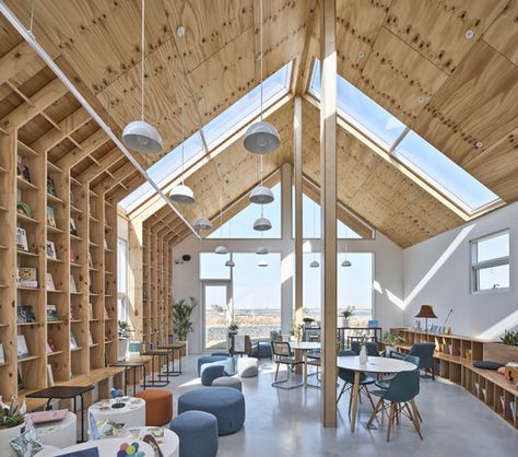 Gallery of Book Strolling House / Todot Architects and Partners - 1 Retail Architecture, Facade Cladding, Cedar Siding, Best Architects, Ground Floor Plan, Built Environment, Residential Architecture, Architecture Project, Architectural Elements