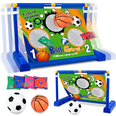 Electric Moving Football Goal Net Set,Bean Bag Toss Game Toy Outdoor Toss Game, Football Target Toss Game with Footballs and Pump, Gift for Boy Girl 3 4 5 6 7 Year Ryan Toys, Football Goal, Goal Net, Bean Bag Toss Game, Bag Toss Game, Bean Bag Toss, Bag Toss, Toss Game, Easter Basket Stuffer