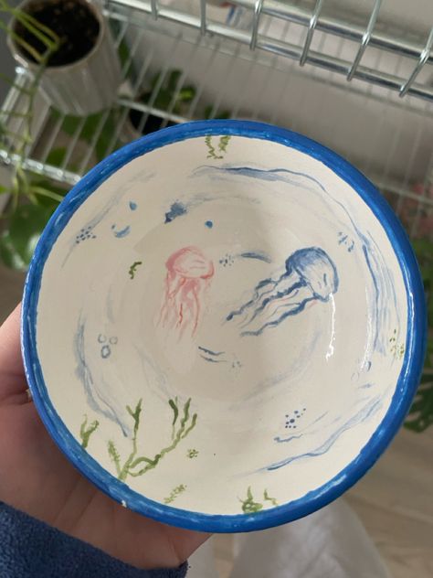 Ocean Pottery, Clay Cafe, Clay Painting, Ceramic Ideas, Color Cafe, Pottery Painting, Sea Animals, Ceramic Painting, Diy Ideas