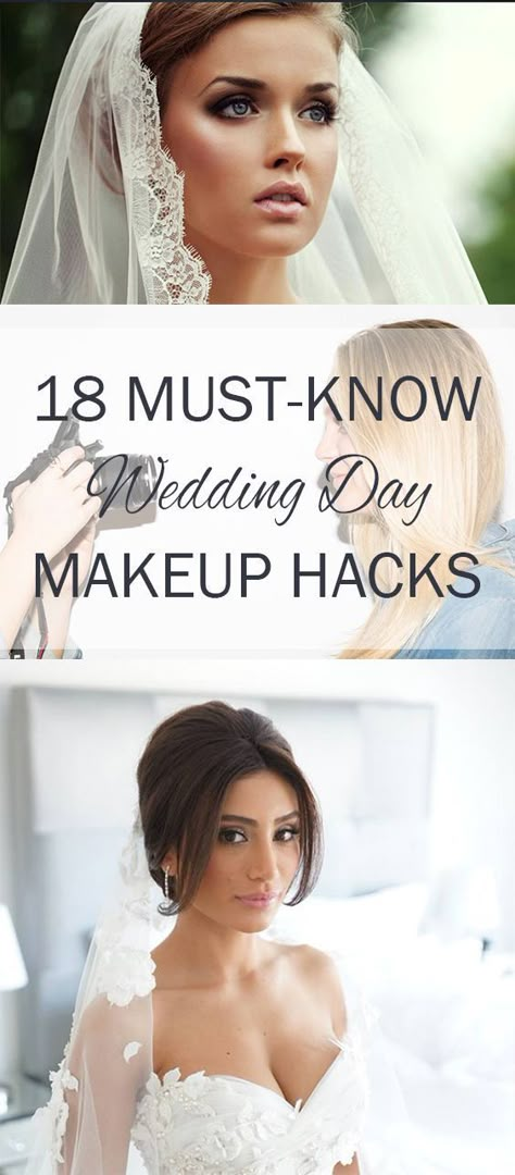 Wedding Day Makeup, Makeup Hacks, Beauty Hacks, Popular Pin, Wedding Day Beauty. Amazing Wedding Makeup, Diy Wedding Makeup, Bridal Makeup Tips, Gorgeous Wedding Makeup, Wedding Hairstyles And Makeup, Best Wedding Makeup, Wedding Day Tips, Wedding Makeup Tips, Wedding Day Makeup