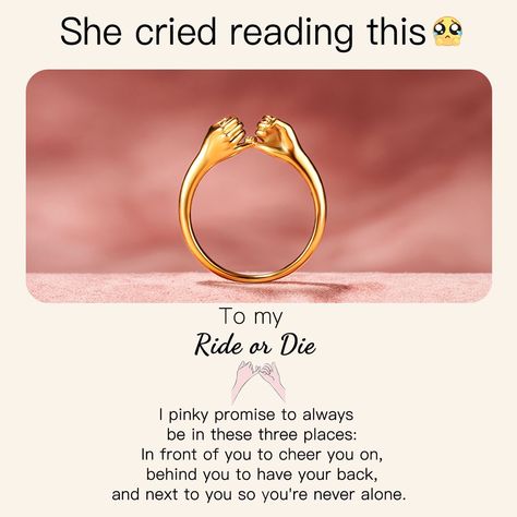 Ring Captions, Best Friend On Wedding Day, Islamic Birthday Wishes, Besties Ideas, I Pinky Promise, Birthday Ideas For Mom, Pinky Promise Ring, Bf Quotes, Cute Promise Rings