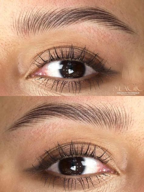 Microblading Eyebrows before and after Before And After Eyebrows, Microblade Eyebrows, Cosmetic Tattoo Eyebrows, Microblading Training, Eyebrow Before And After, Phibrows Microblading, Semi Permanent Eyebrows, Instagram Brows, Bentuk Alis