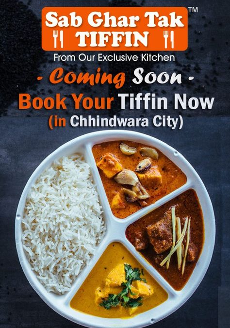 Pre-Booking Open Daily Tiffin Service Coming Very Soon In Chhindwara City ..🍲🌭☺️   Top Quality Dishes, Higher Quantity With Quick Home Delivery in Chhindwara City ..  Sab Ghar Tak For Order Call: 91111-77-222  You Can Get Sab Ghar Tak Food's Menu Card On Whatsapp .. For More Updates & Exciting Offers, Stay Tuned ..🤗  Sab Ghar Tak  (Makes Your Life Easy) Customer Care: 91111-77-222 Visit: www.sabghartak.com #SabGharTak #taste #menu #food #order #easy #kitchen #best #staytuned #exciting #green Tiffin Menu, Tiffin Service, Food Order, Menu Food, Things To Keep In Mind, Menu Card, Service Projects, Chapati, Menu Cards