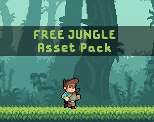 Awesome pixel-art Jungle Asset Pack Jungle Pixel Art, 2d Background, Pixel Animation, Cool Pixel Art, Retro Wave, Pixel Art Games, Pixel Games, Art Games, Pixel Art Design