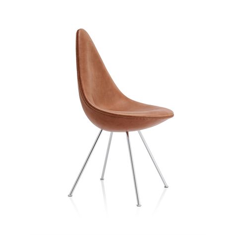 BIM objects - Free download! Drop™ chair full uph 3110-FU | BIMobject Arne Jacobsen Chair, Drop Chair, Robert Mallet Stevens, Copenhagen Hotel, Royal Hotel, Small Chair, George Nelson, Chaise Design, Arne Jacobsen