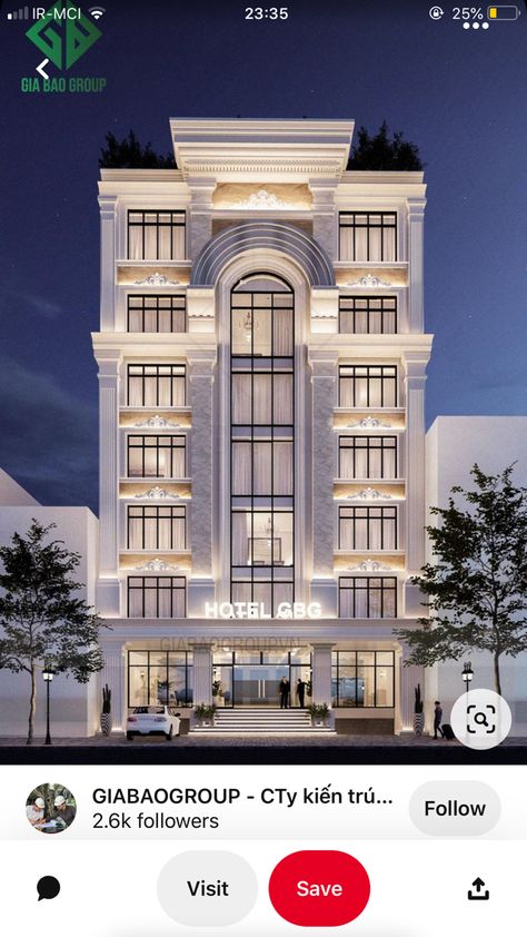 Small Building Exterior, New Classic Building, Classic Building Exterior, Classic Residential Building, Hotel Project Architecture, Classical Facade, Building Design Plan, Classic Facade, Hotel Facade