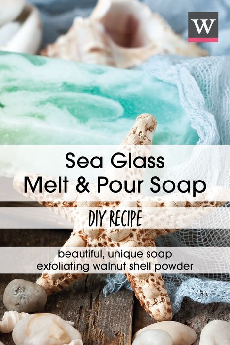 Melt And Pour Soap Ideas, Soap Making Tutorials, Beach Soap, Mp Soap, Diy Soap Recipe, Blue Soap, Handmade Soap Recipes, Green Soap, Glass Mixing Bowls