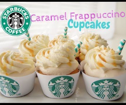 Caramel Frappuccino Cupcakes Caramel Frappe Cupcakes, Frappuccino Cupcakes, Starbucks Cupcakes, Starbucks Caramel Frappuccino, Caramel Frappe, Caramel Frappuccino, Fun Cupcake Recipes, Starbucks Caramel, Torte Cupcake