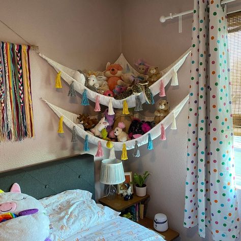 Room Hammock, Stuffed Animal Net, Baby Jail, Stuffed Animal Hammock, Farm Room, Toy Hammock, Stuff Animals, Hanging Hammock, Twin Bedroom