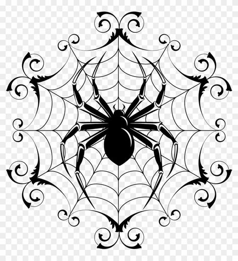 Kida Disney, Spider Web Drawing, Goth Spider, Drawing Halloween, Spider Drawing, Spider Web Tattoo, Web Tattoo, Image Halloween, Leaf Artwork