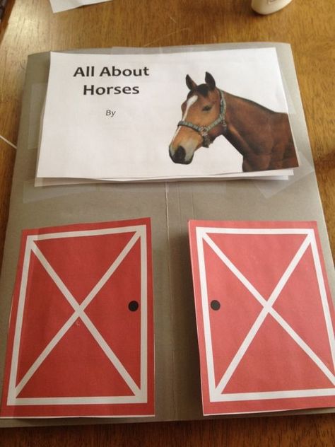 Horse Activities, Lapbook Ideas, Horse Lessons, Farm Unit, Book Reports, Animal Ideas, Horse Camp, Free Horses, Horses Theme