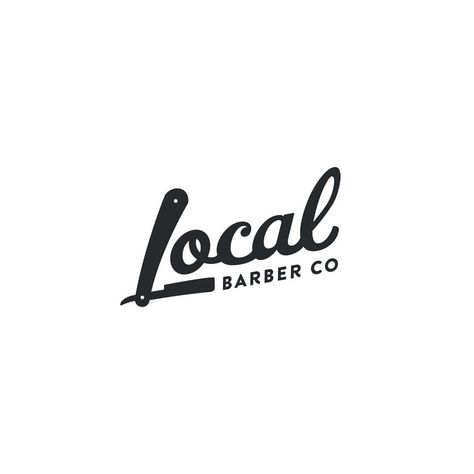 👈 Local Barber Co. by @jarrett.johnston - ✅ LEARN LOGO DESIGN👇👇 @learnlogodesign @learnlogodesign - logoinspirations.co Creative Logo Design Art, Catering Logo, Barber Logo, Hair Salon Design, Salon Logo Design, Barbershop Design, Learning Logo, Clever Logo, Shop Logo Design