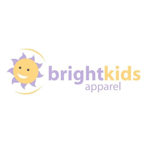 Kids Apparel Logo, Etsy Shop Logo, Apparel Logo, Childcare Business, Business Stationary, Sun Logo, Kids Clothing Brands, Childrens Clothing, Personalized Logo