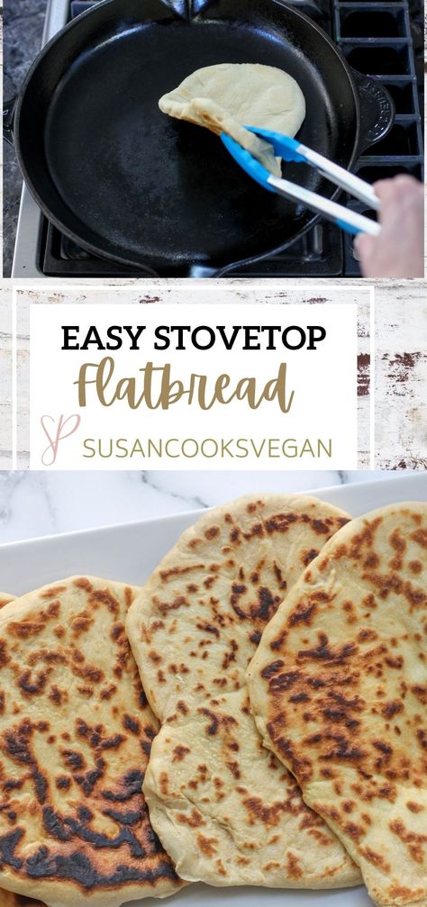 No Bake Stove Top Bread, Stovetop Bread Recipe, Flat Bread Recipe No Yeast, 10 Minute Skillet Quick Bread, Stovetop Flatbread, Stove Top Bread, Stovetop Baking, Skillet Bread Stovetop, Stovetop Bread