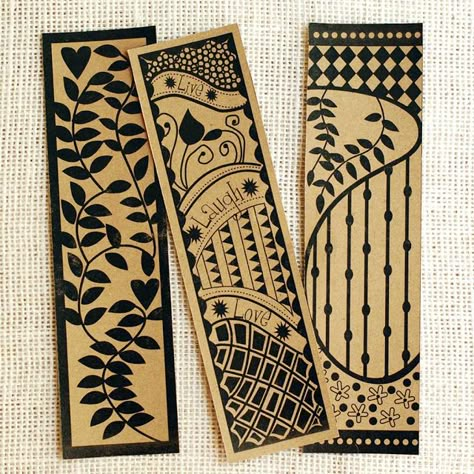 guiltless reading: #BookmarkMonday (22): Zentangle Zentangle Bookmarks, Handmade Bookmarks Diy, Creative Bookmarks, Bookmark Craft, Bookmark Ideas, Watercolor Bookmarks, Tangle Art, Madhubani Art, Zen Tangle