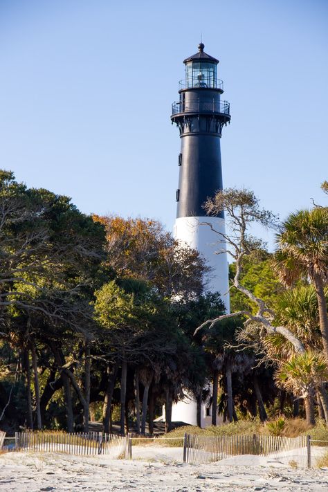 Lighthouse Hunting Island South Carolina Hunting Island Lighthouse, James Island South Carolina, Hunting Island South Carolina, Lighthouse Pictures, Cn Tower, Photography Inspo, South Carolina, Hiking Trails, Us Travel