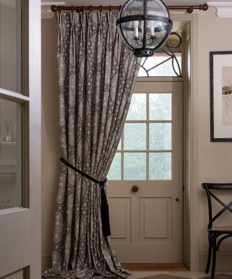 Curtain ideas: 30 styles and tips for every room in the home | Homes & Gardens | Cavity Wall Insulation, Cavity Wall, Door Images, Short Curtains, Neutral Room, Linen Store, Turn Up, Thermal Curtains, External Doors