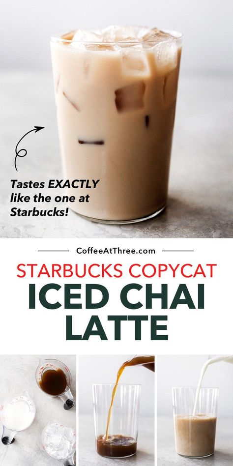 Chia Tea Latte Recipe, Starbucks Chai Tea Latte Recipe, Starbucks Iced Chai, Iced Chai Latte Recipe, Chai Latte Starbucks, Chai Tea Latte Starbucks, London Fog Tea Latte, Chai Tea Latte Recipe, Iced Chai Tea Latte